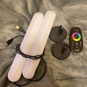 Lights change different colors with remote